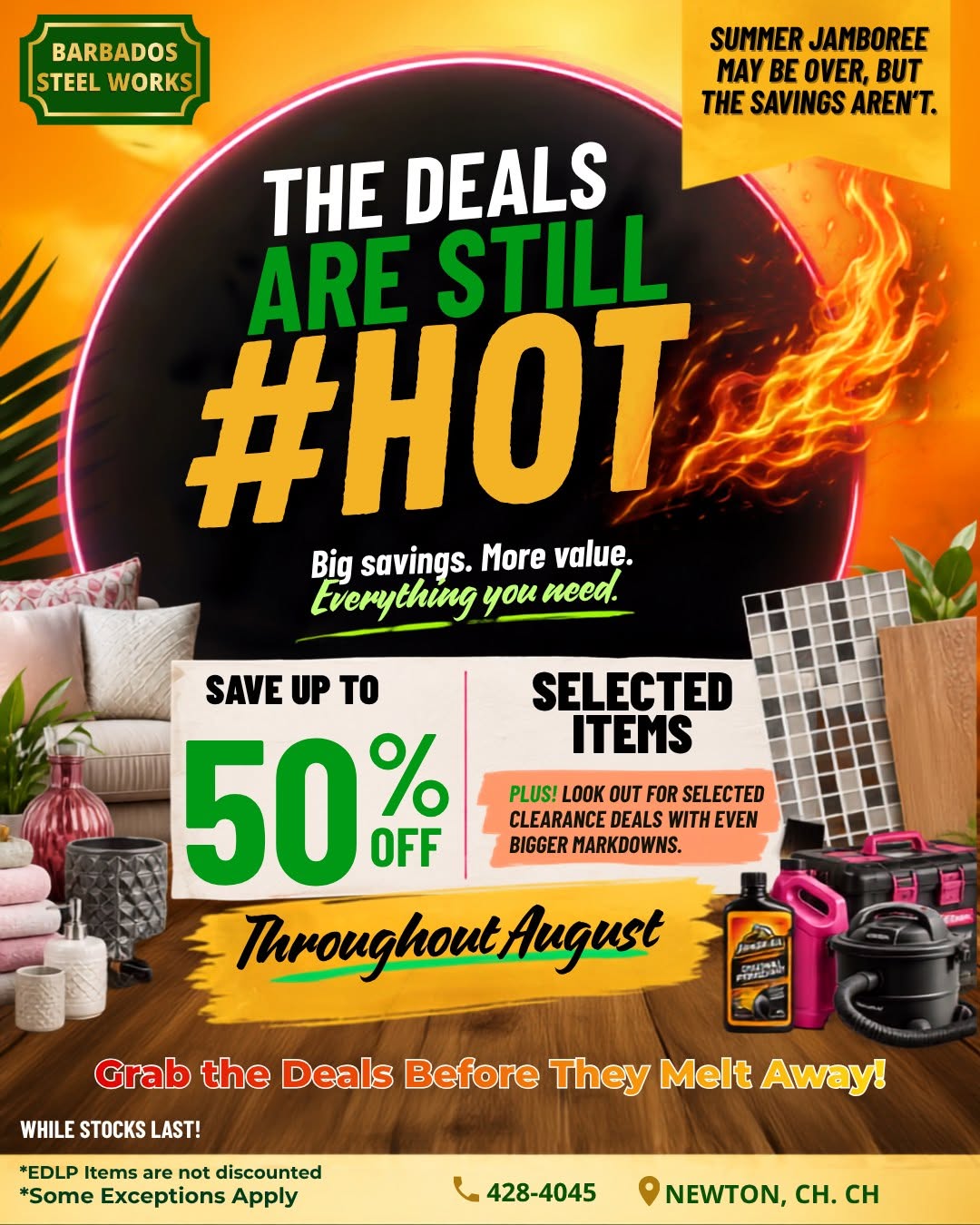Barbados Steel Works August Sale – Up to 50% Off Selected Items