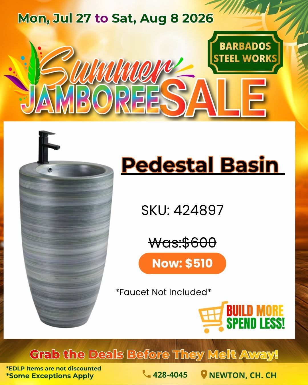 Barbados Steel Works Summer Jamboree Sale – Final Week