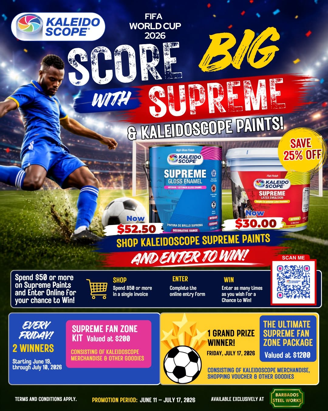 Score Big with Supreme & Kaleidoscope Paints – FIFA World Cup 2026 Promotion