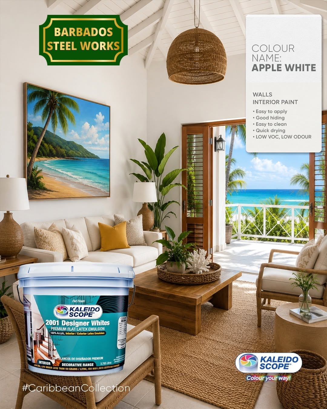 25% Off All Kaleidoscope Paint Products at Barbados Steel Works