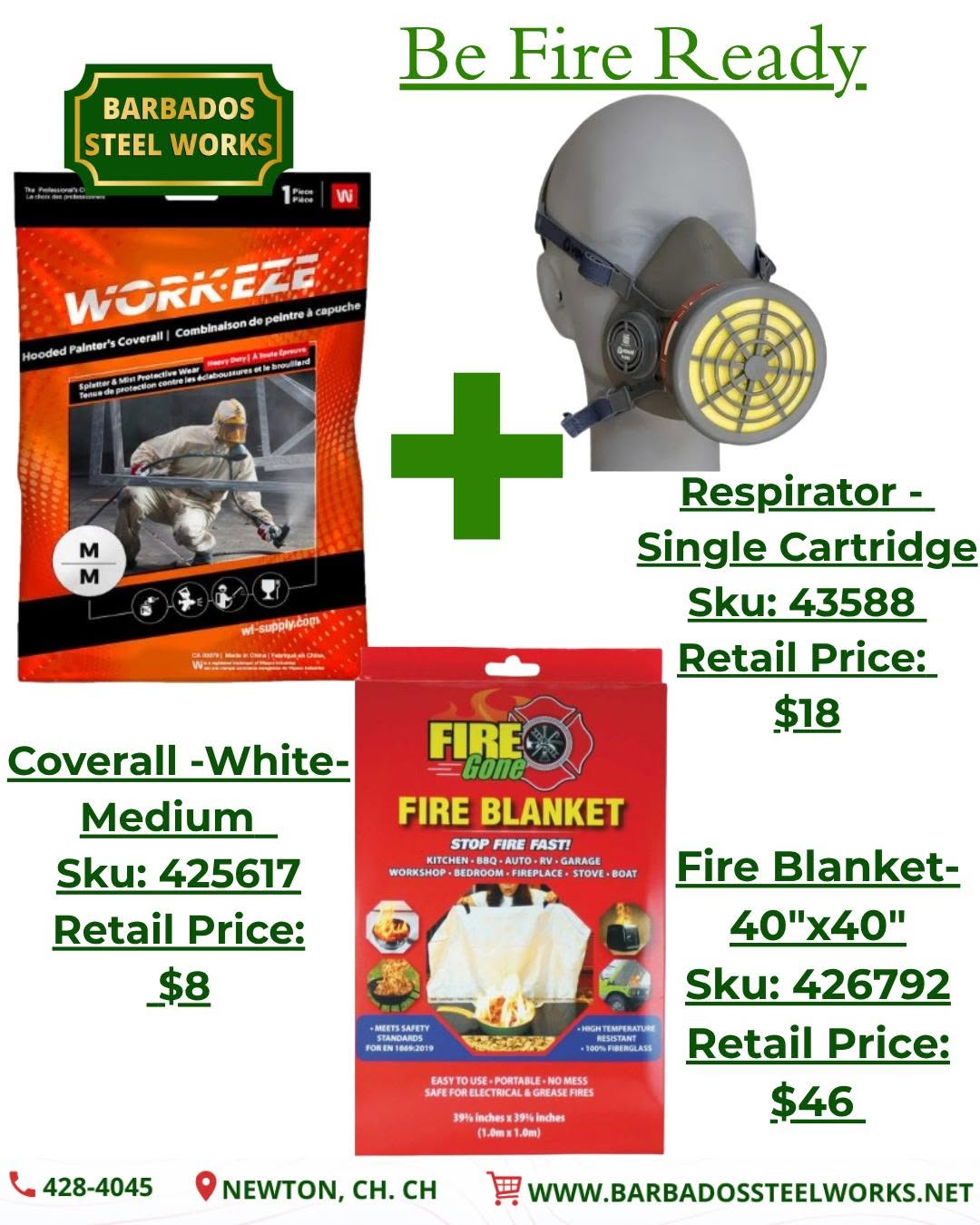 Be Fire Ready – Fire Safety Products with Retail Prices at Barbados Steel Works