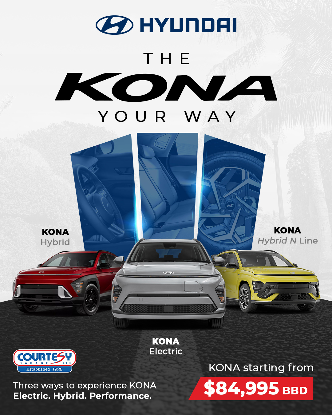 Hyundai KONA – Electric, Hybrid & N Line Starting from $84,995 BBD