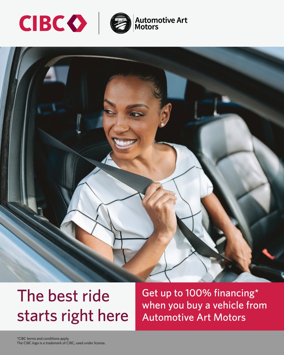 CIBC x Automotive Art Motors – Up to 100% Vehicle Financing with Special Rate