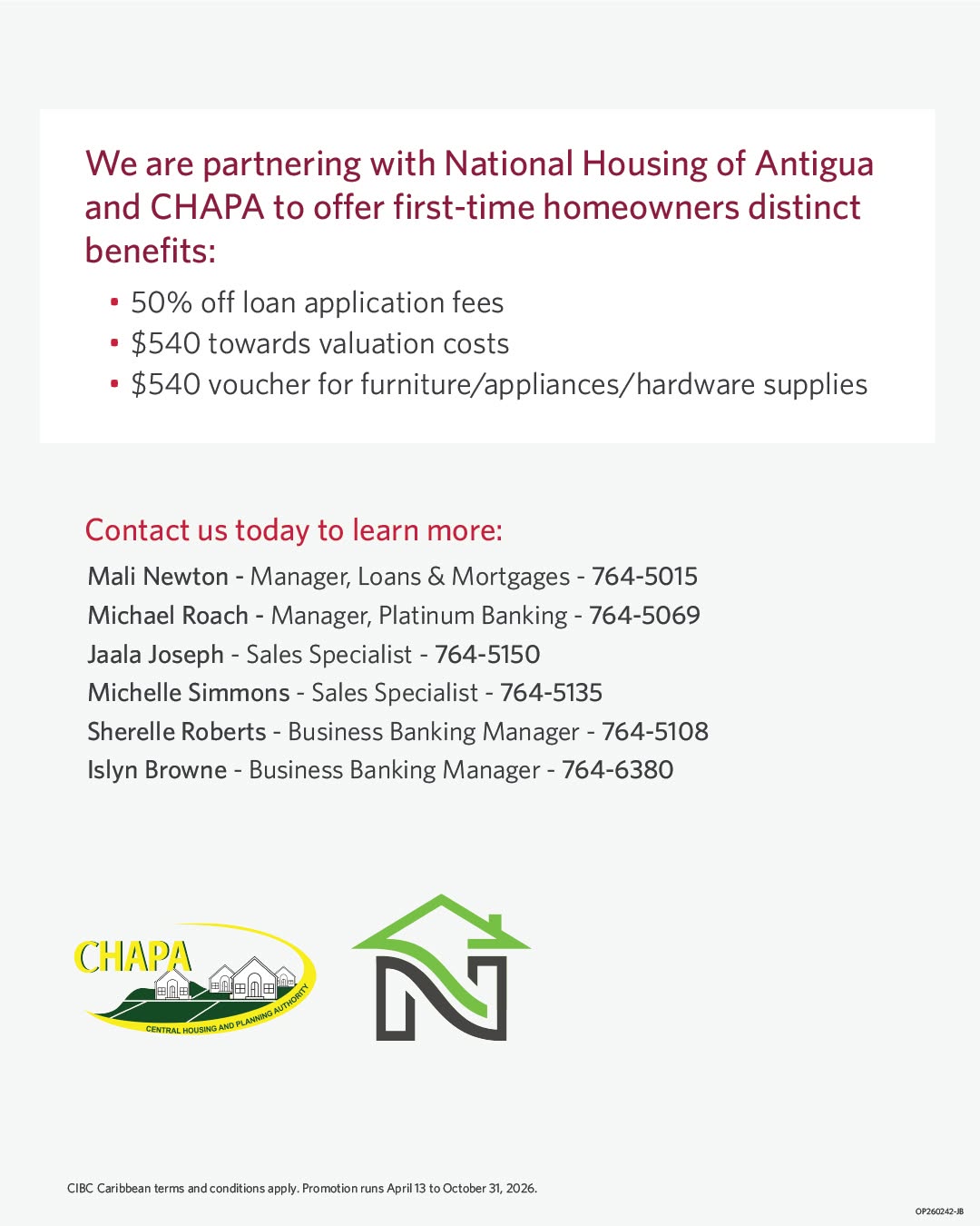 CIBC & CHAPA First-Time Homebuyer Special – 50% Off Loan Fees + $540 Vouchers