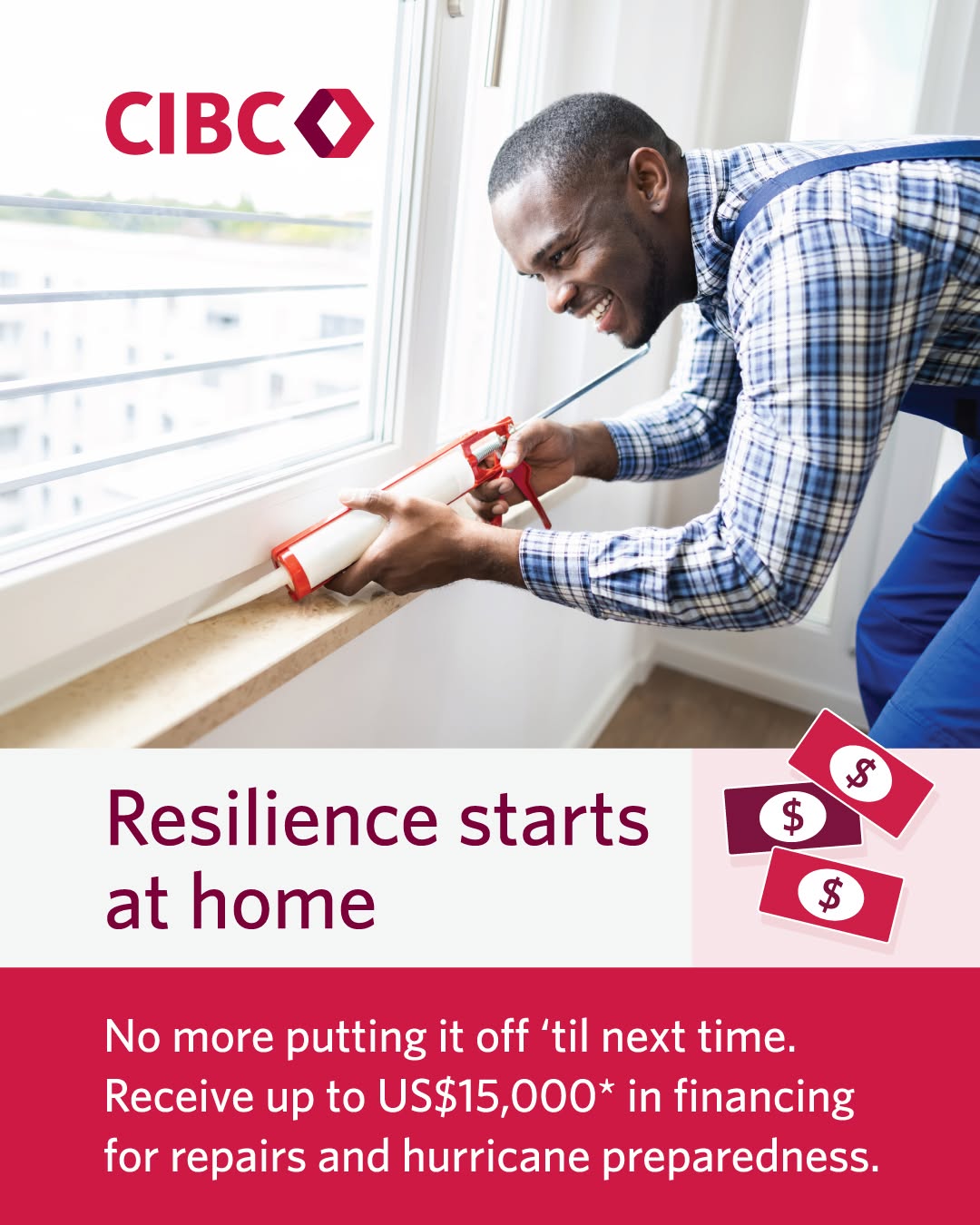 CIBC Hurricane Season Home Loan – 50% Off Application Fee + US$150 Supermarket Voucher