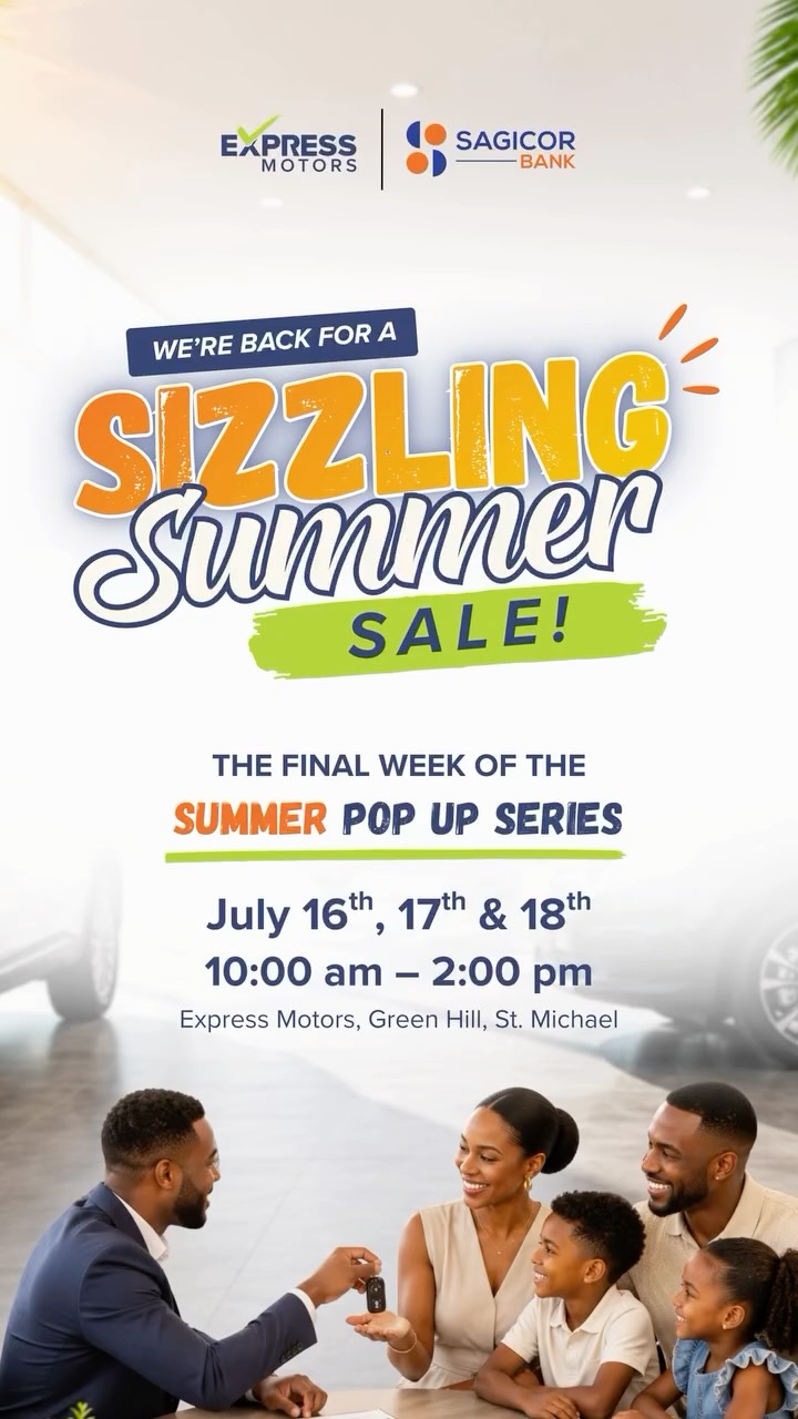 Sizzling Summer Sale – Express Motors & Sagicor Bank 3-Day Pop-Up