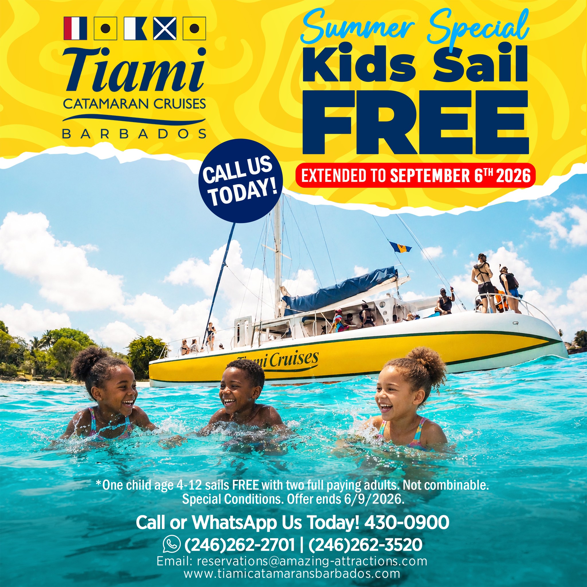 Kids Sail Free – Summer Special Extended to September 6th