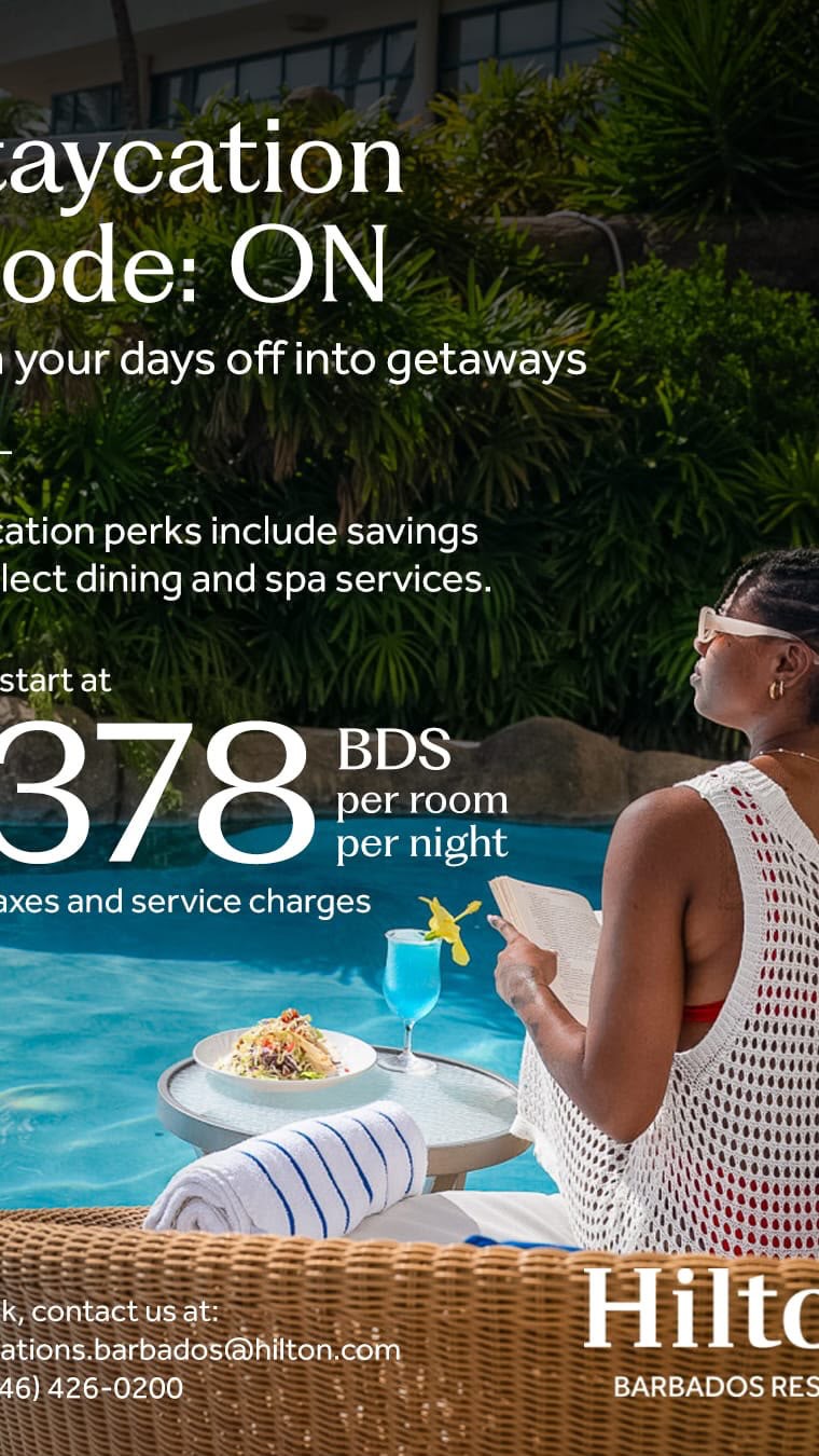 Hilton Barbados Staycation Deal – Rooms from $378 BDS per Night