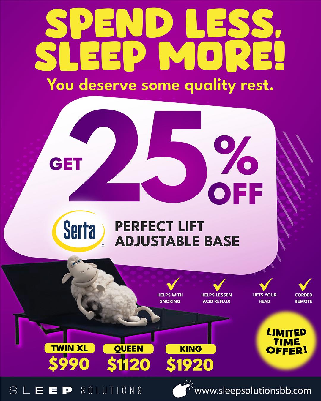 Spend Less, Sleep More – Up to 25% Off Mattresses, Bases & Accessories at Sleep Solutions Barbados