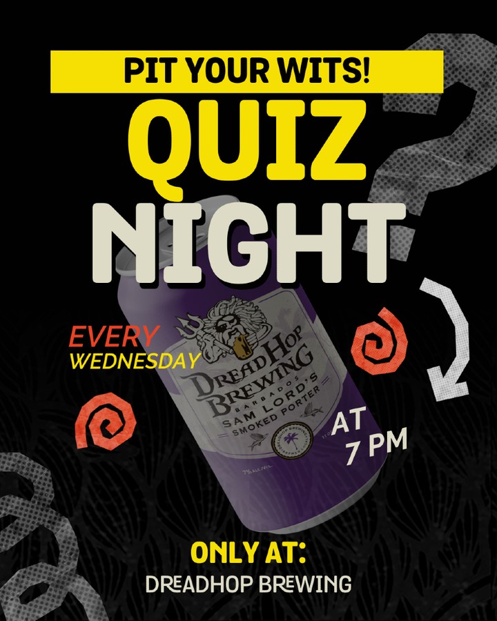Quiz Night at DreadHop Brewing – Every Wednesday at 7PM
