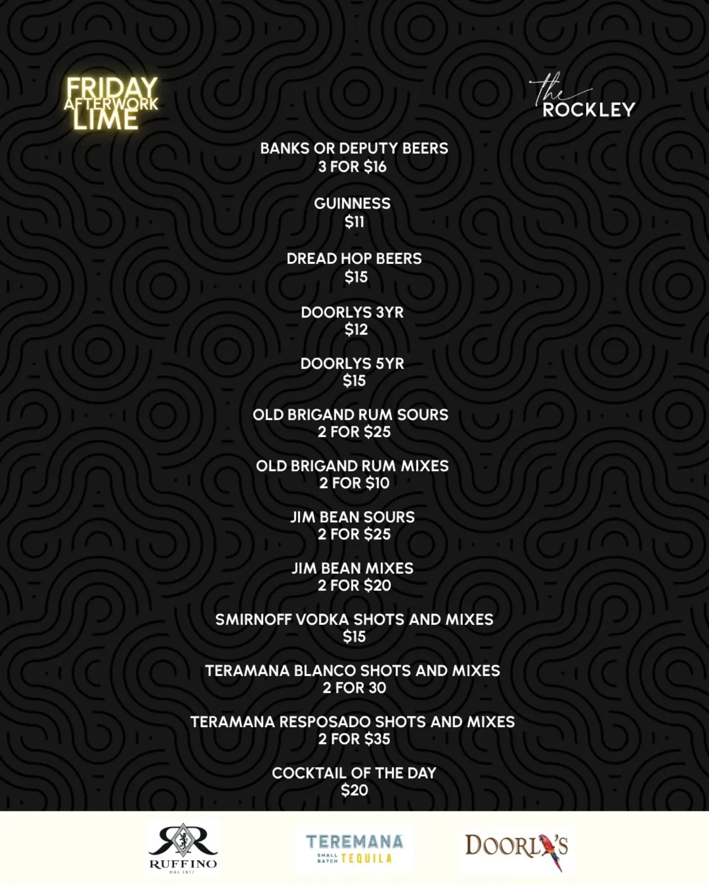 Friday Afterwork Lime Summer Series at The Rockley