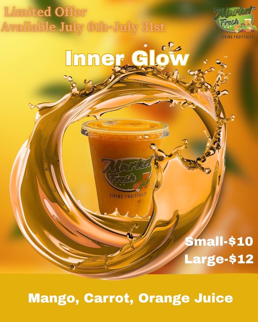 Inner Glow Juice Limited Offer – Small $10 / Large $12