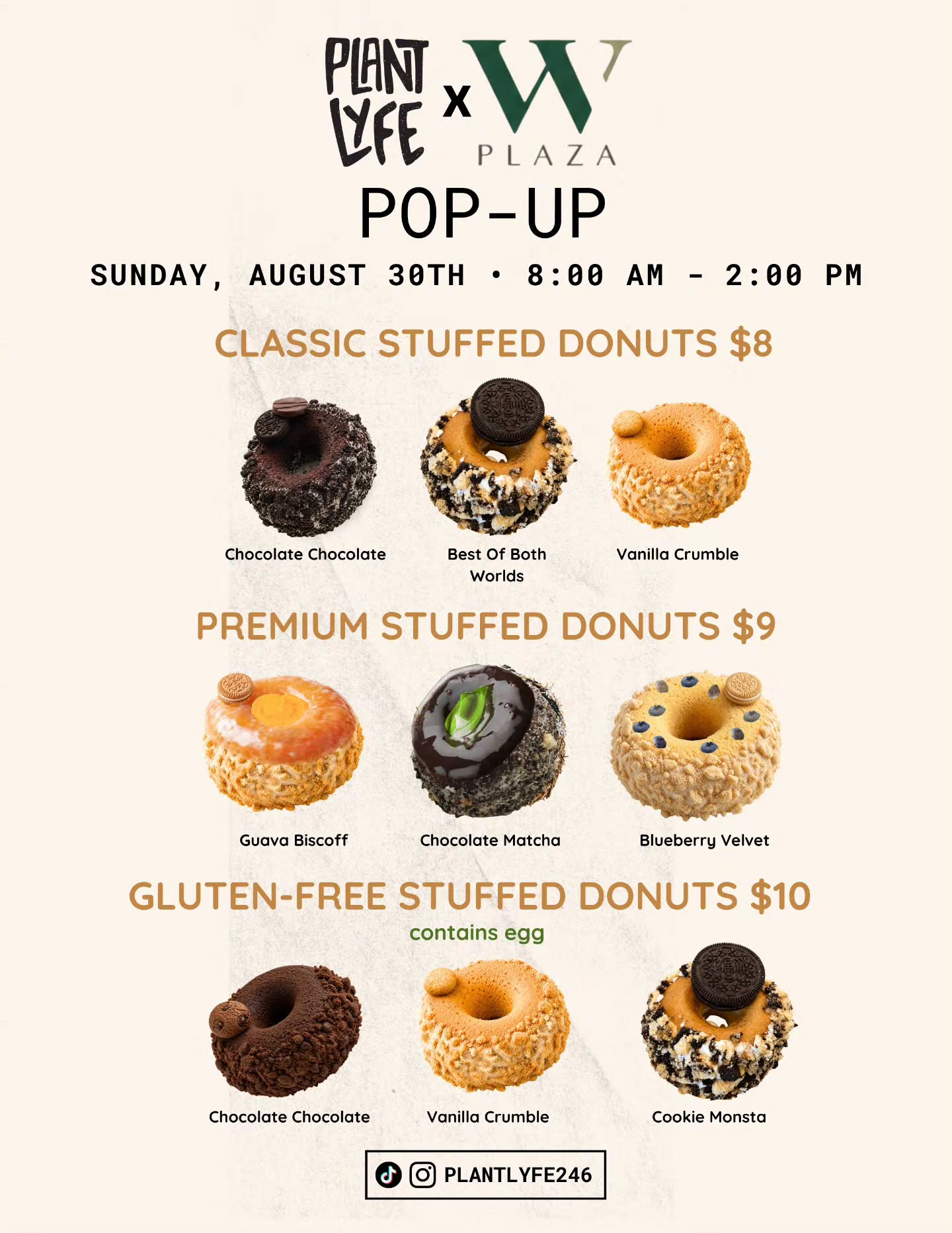 Plant Lyfe x W Plaza Pop-Up – Vegan Baked Goods & More