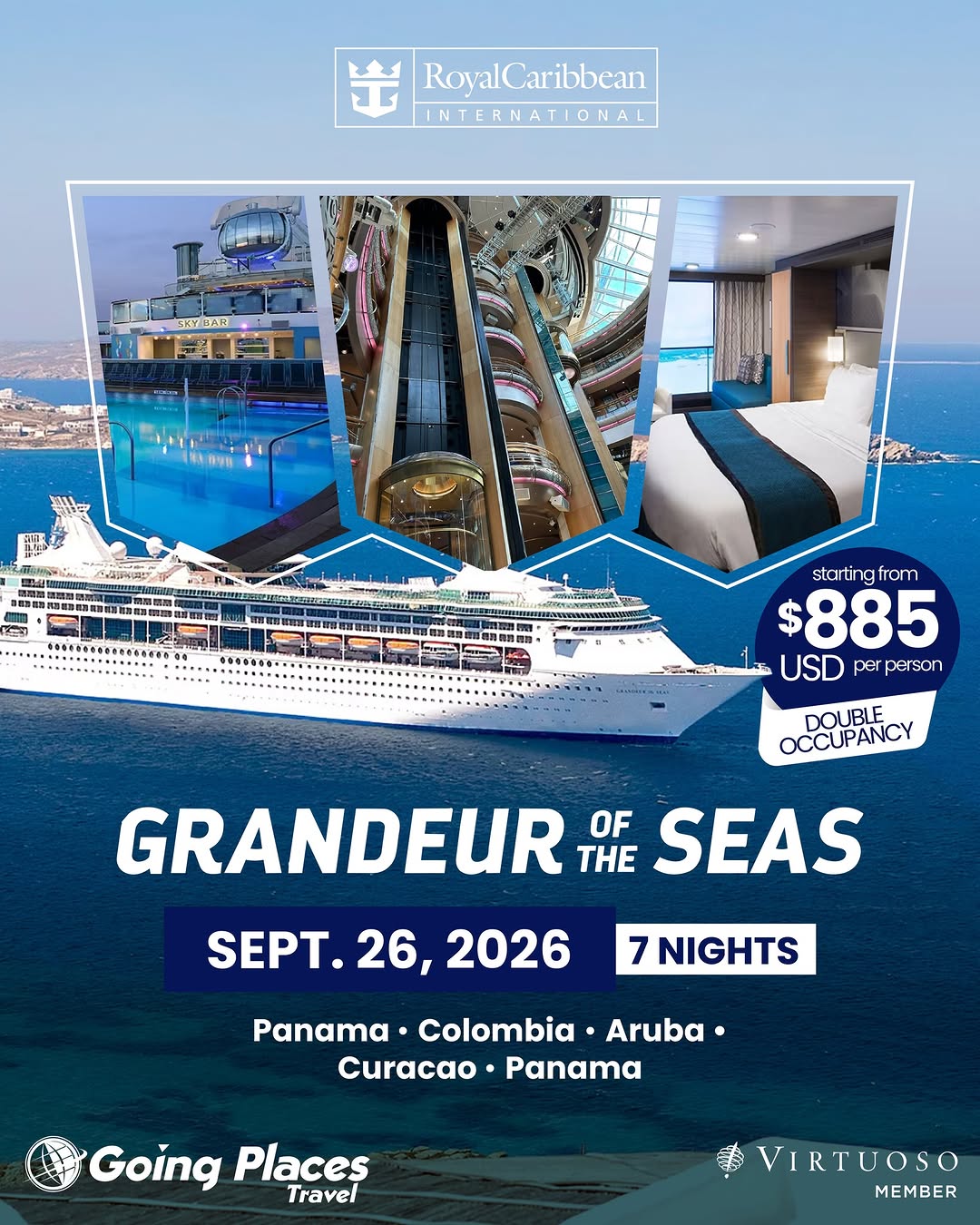 Royal Caribbean Grandeur of the Seas – 7-Night Cruises from $885 USD per person