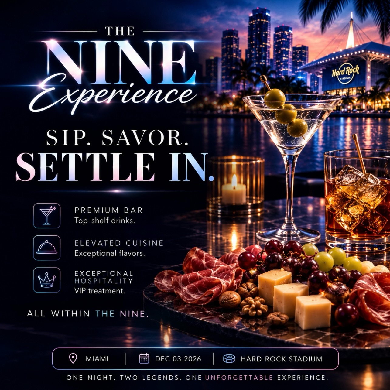 The Nine Experience – Usher & Chris Brown Live in Miami (VIP Package)