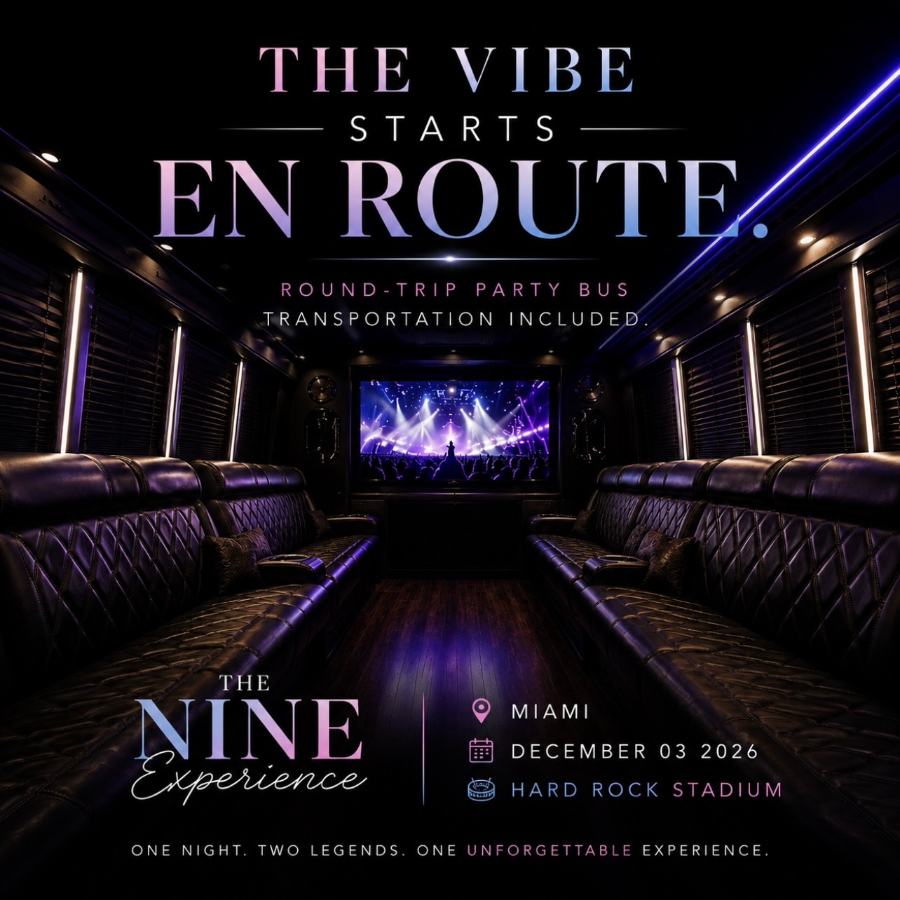 The Nine Experience – Usher & Chris Brown Live in Miami (VIP Package)