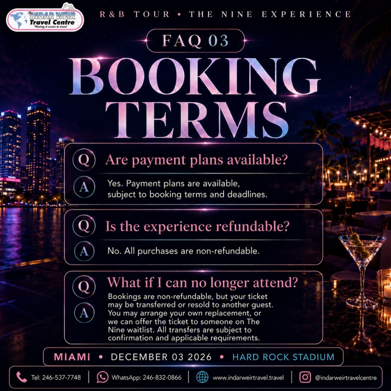 The Nine Experience – Usher × Chris Brown Live in Miami | Dec 3 2026