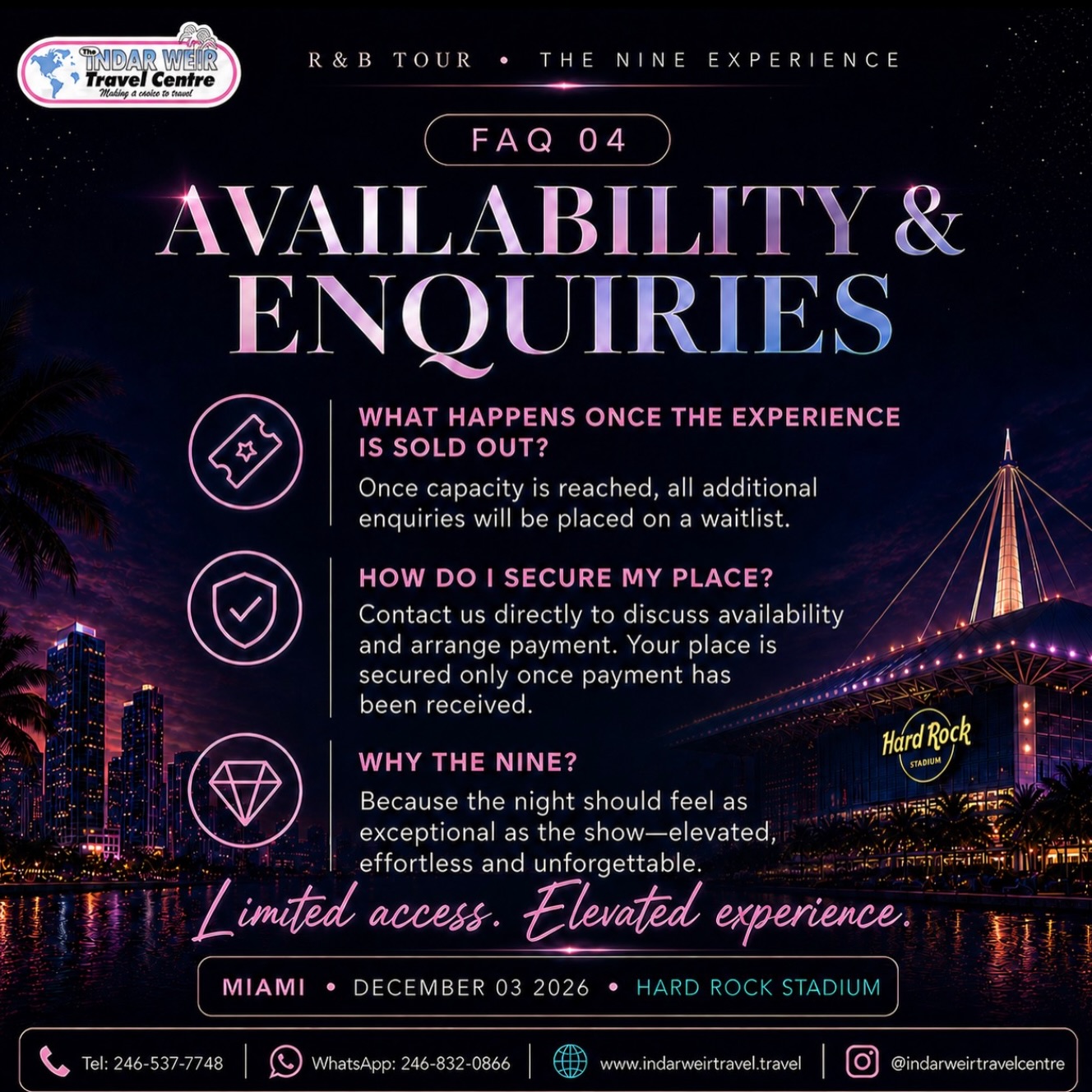 The Nine Experience – Usher × Chris Brown Live in Miami | Dec 3 2026