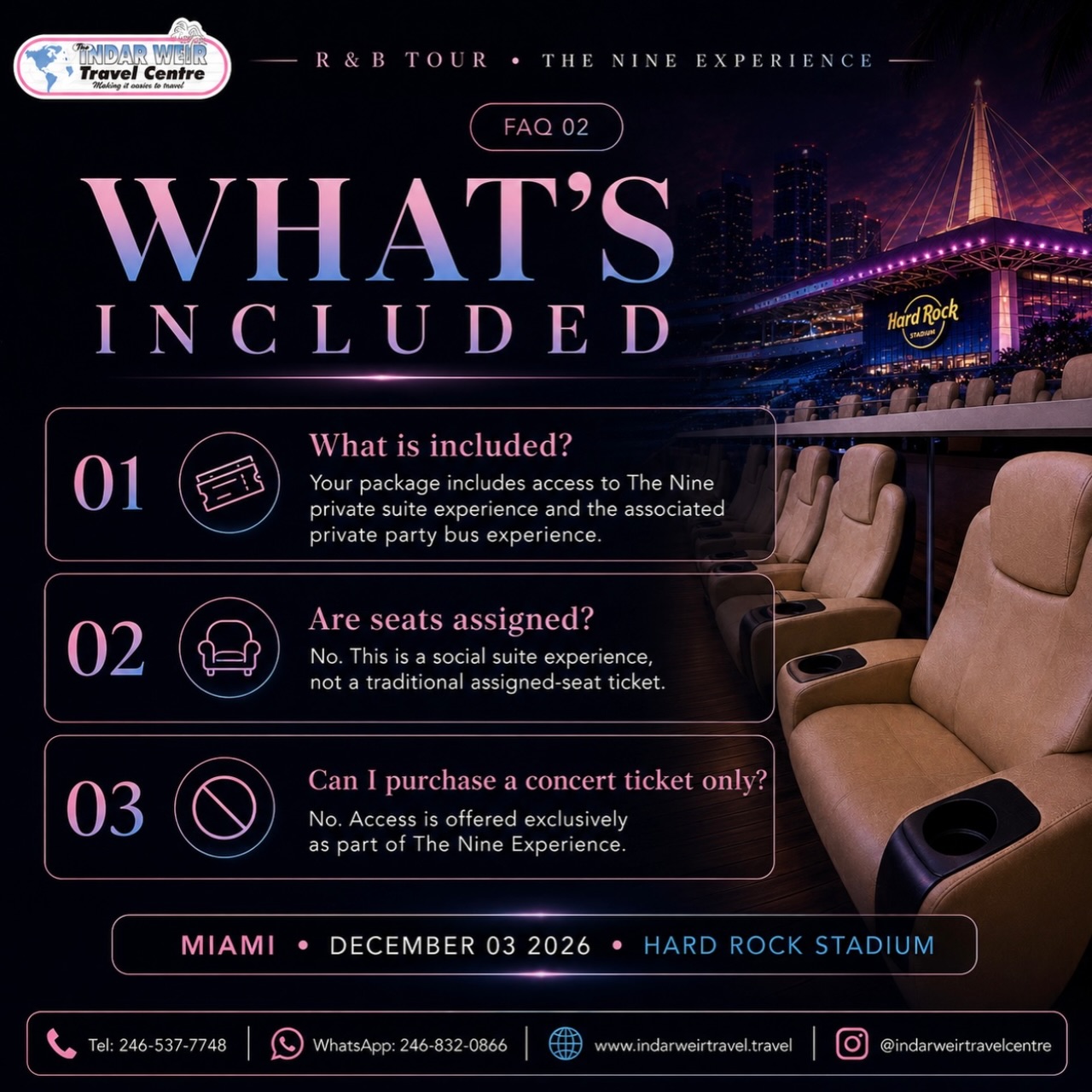 The Nine Experience – Usher × Chris Brown Live in Miami | Dec 3 2026