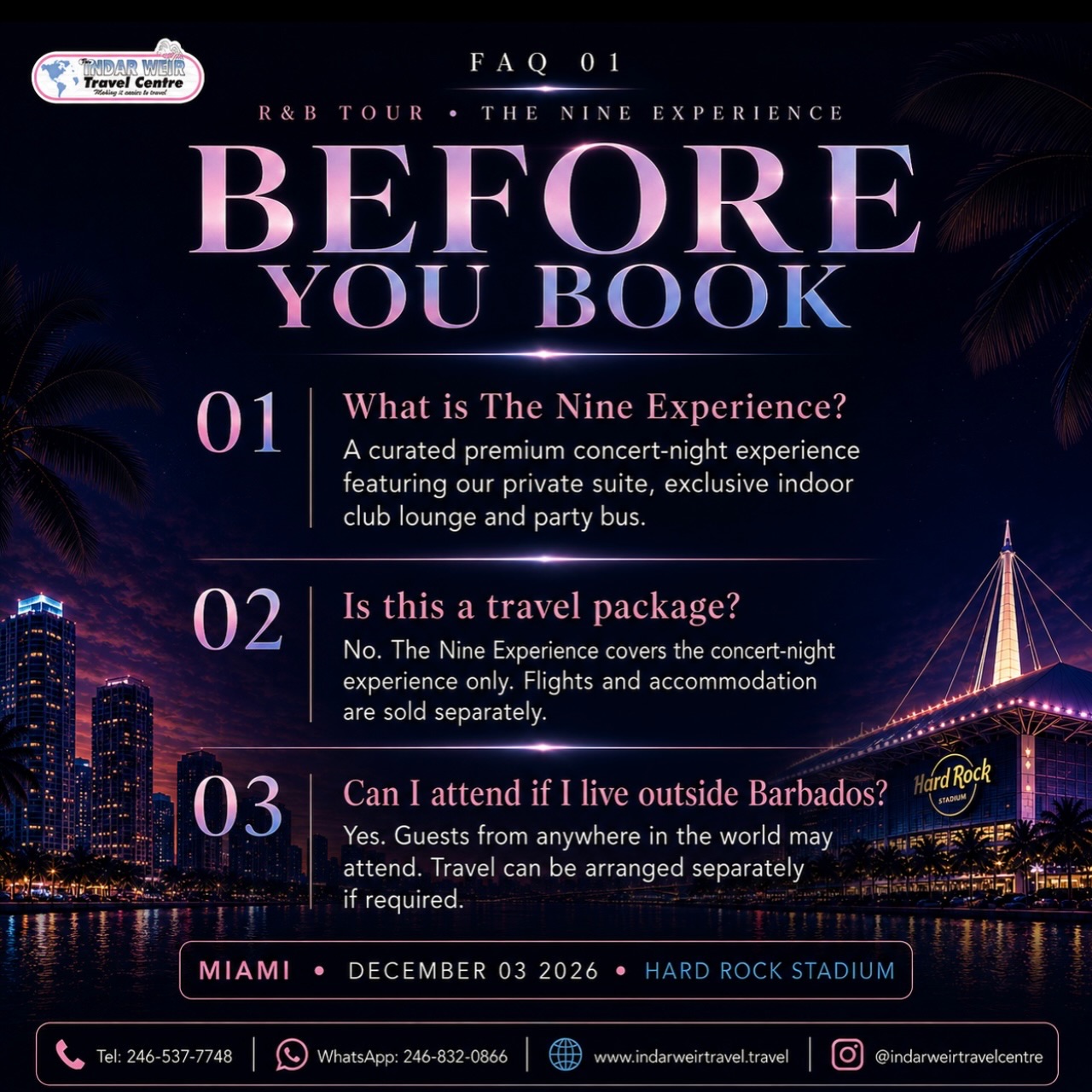 The Nine Experience – Usher × Chris Brown Live in Miami | Dec 3 2026