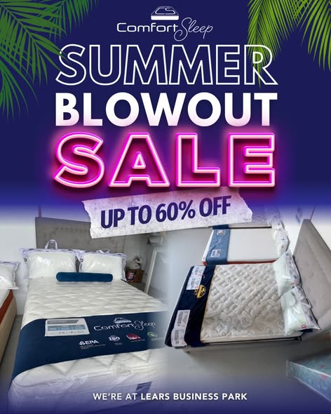 Comfort Sleep Summer Blowout Sale – Up to 60% Off Premium Mattresses