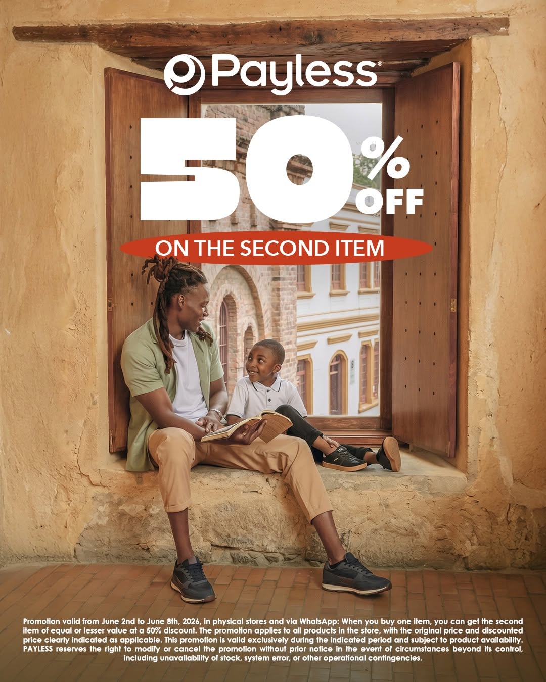 Payless 50% Off Second Item – Buy One Get Second at Half Price