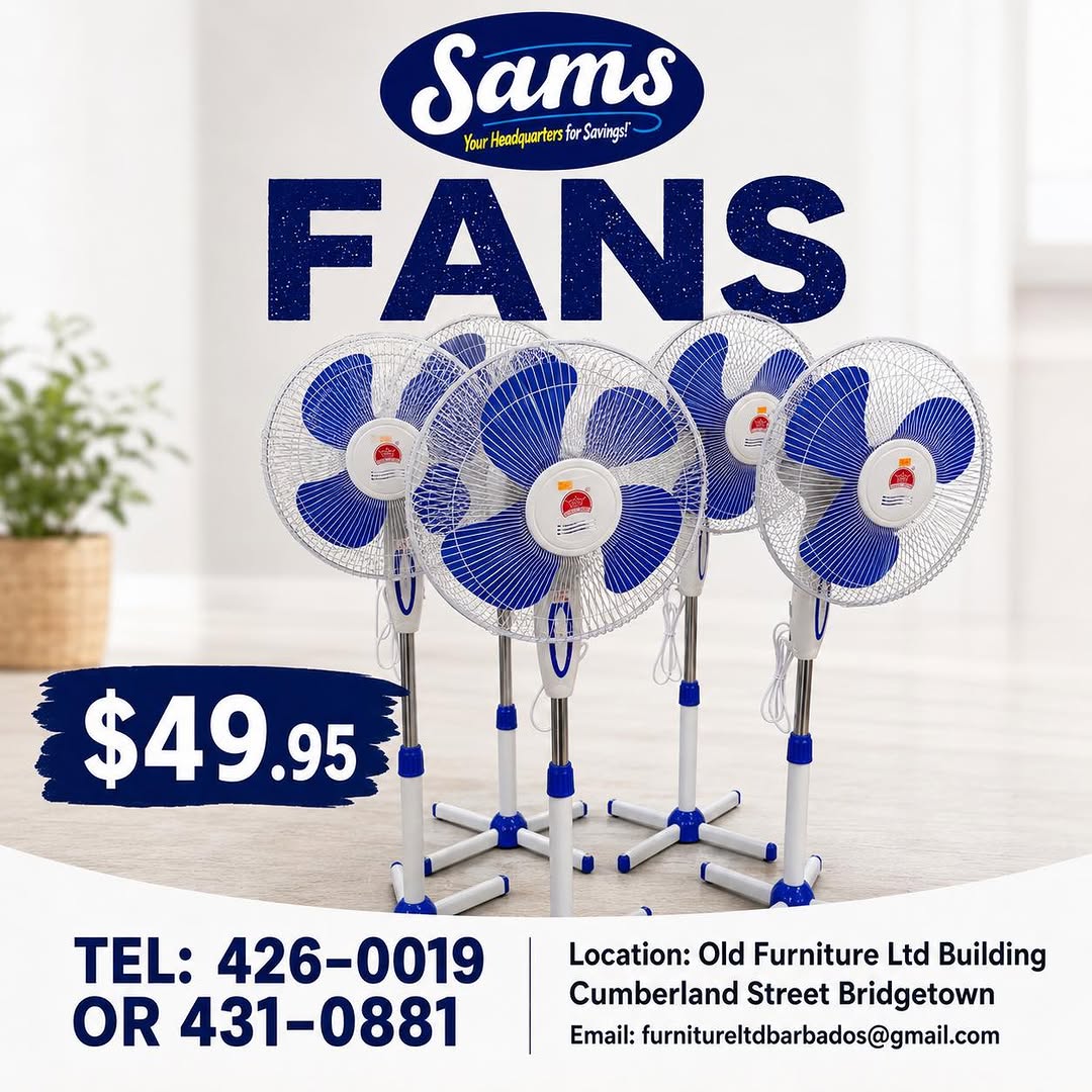 Sams Store – Standing Fans at $49.95