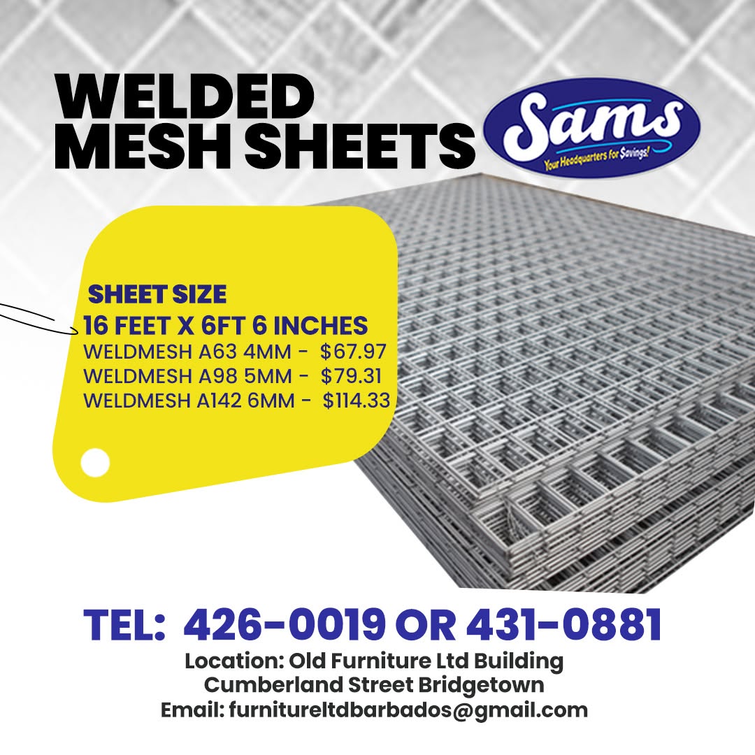 Welded Mesh Sheets – Multiple Sizes Available at Sam's Barbados
