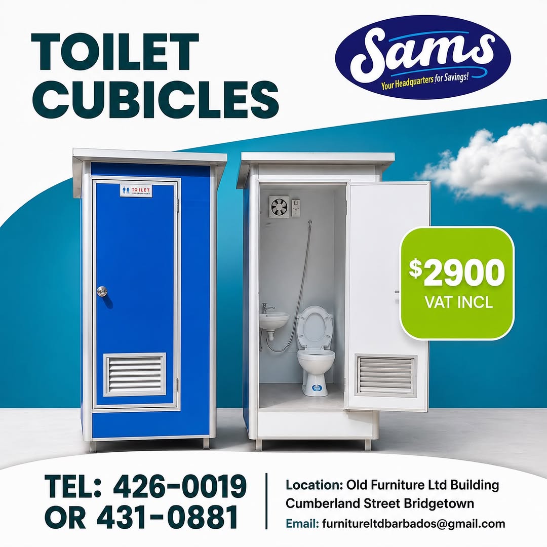 Toilet Cubicles at $2900 VAT Incl. – Sams Store Barbados
