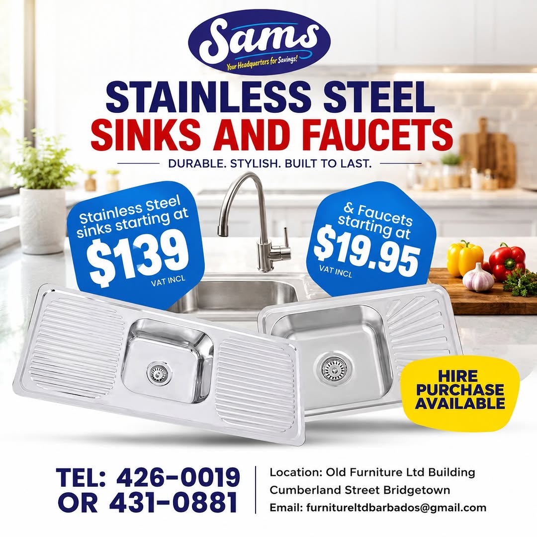 Stainless Steel Sinks from $139 & Faucets from $19.95 at Sams Store