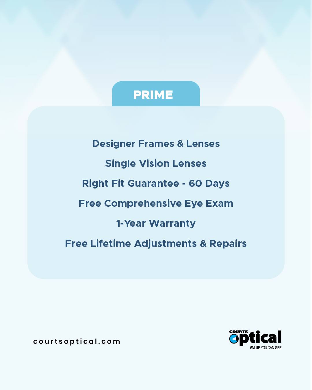 Courts Optical Prime Package – Eye Care Bundles Starting from $499