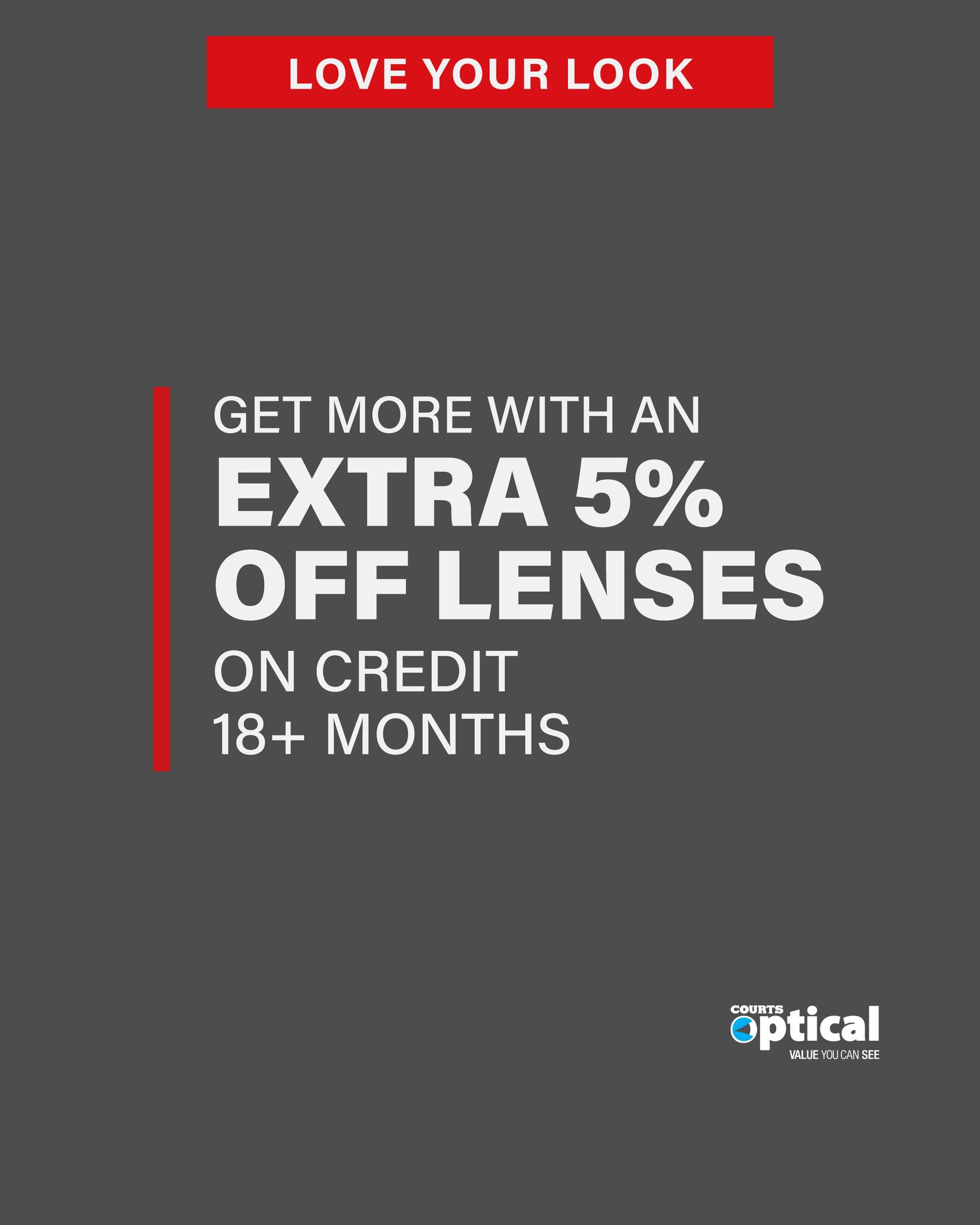 Courts Optical: 30% Off New Frames & Lenses + Free Eye Exam