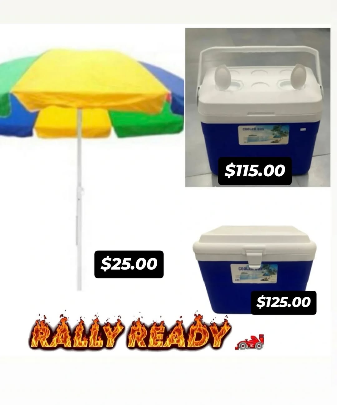 Rally Ready: Umbrellas & Cooler Boxes at SAS Barbados