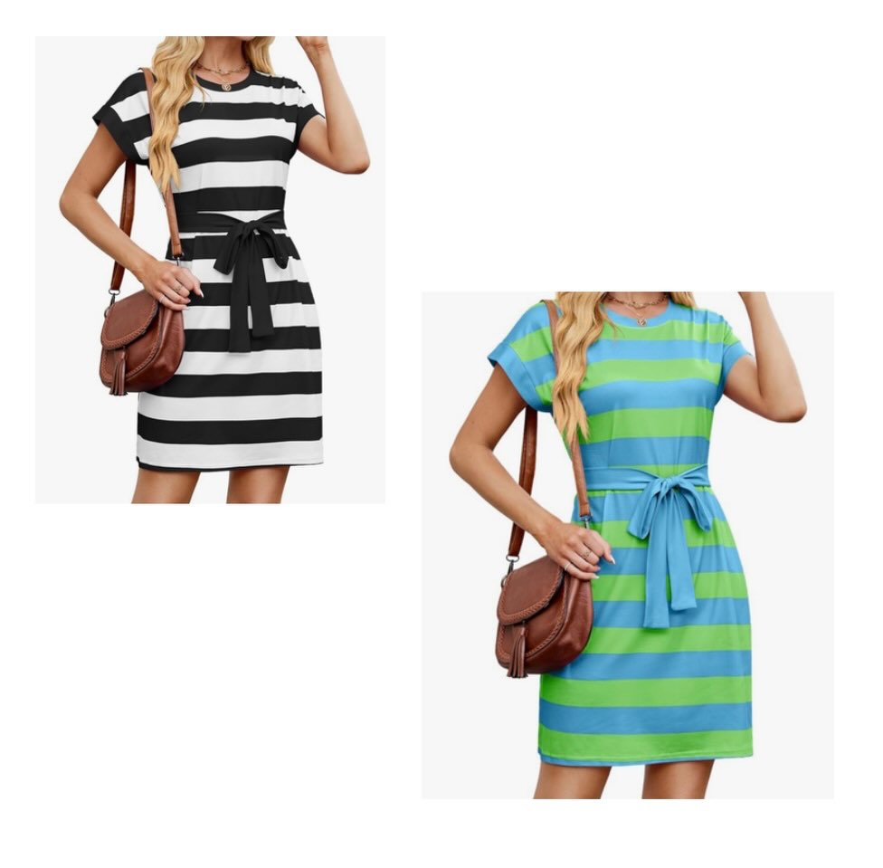 Ladies Striped Dress - $30.00 at SAS Department Store