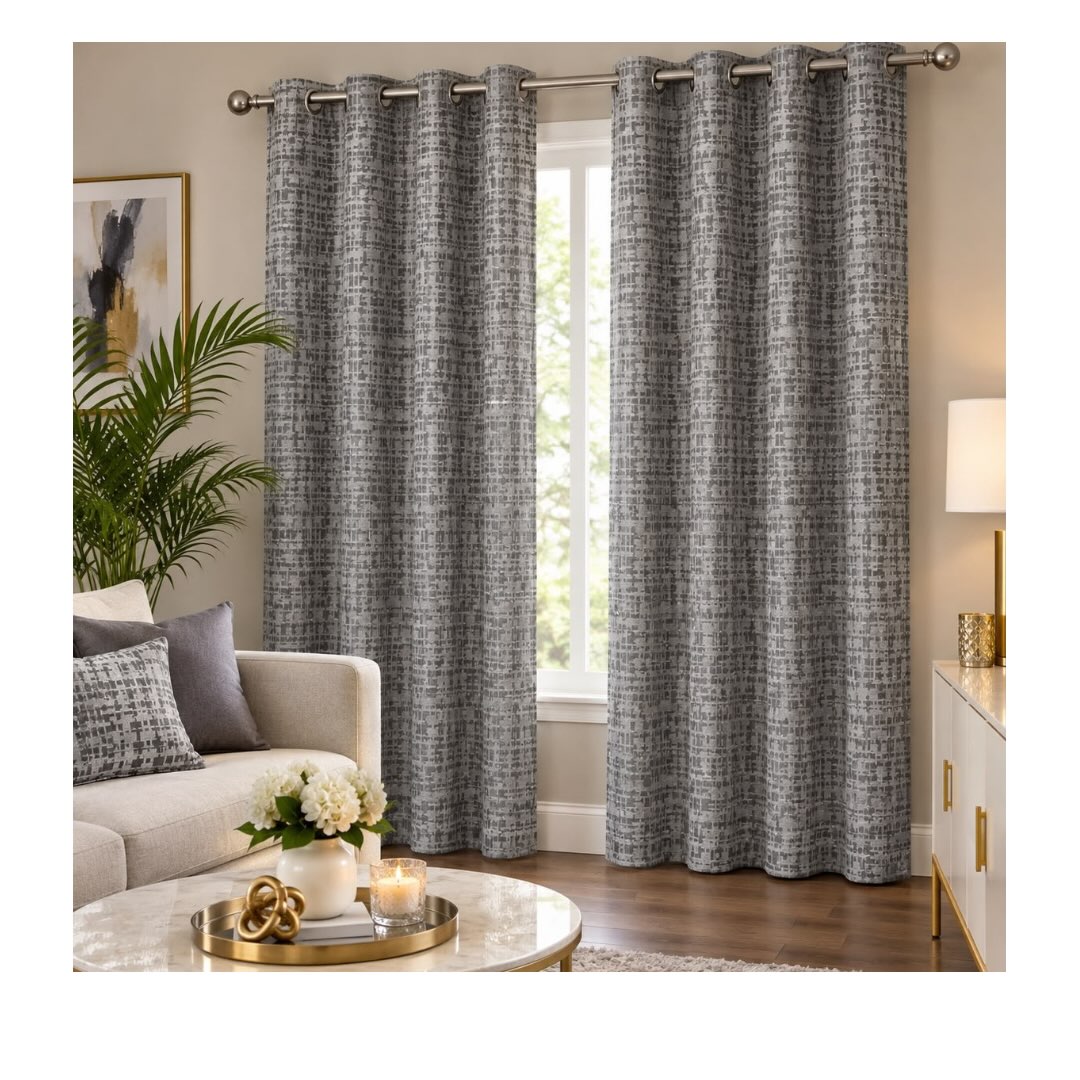 New Arrival: Grey Blackout Panel Curtain – $25.00 per panel