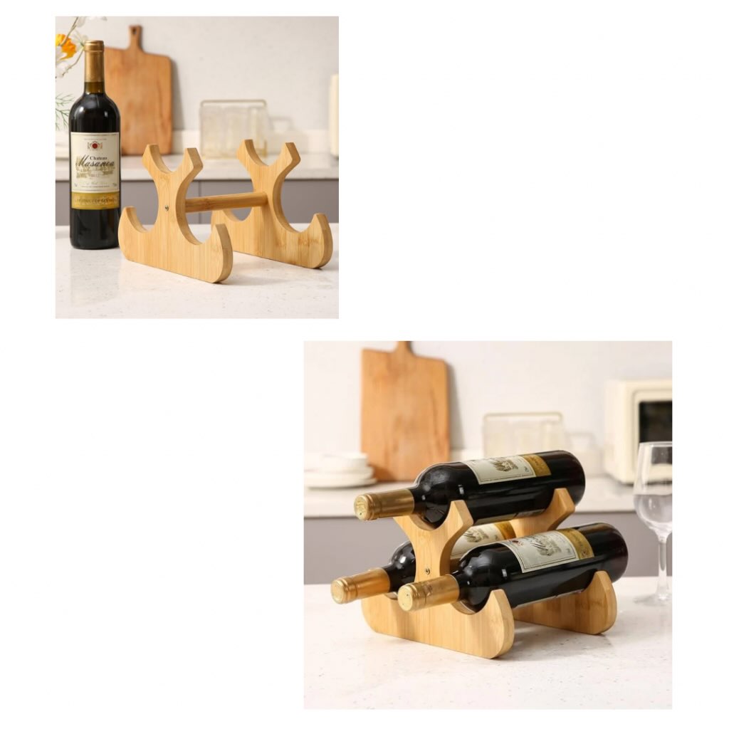 Bamboo Wooden Wine Rack – $10.00 Each at SAS Barbados
