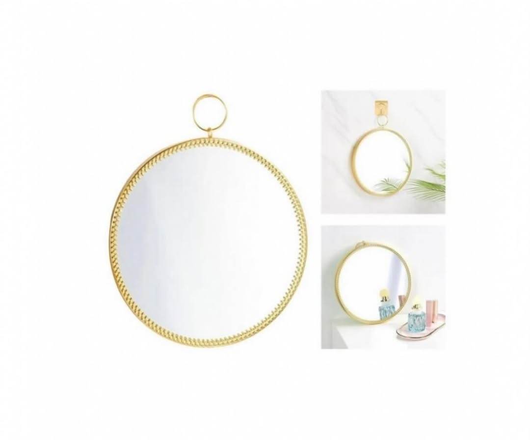 Round Gold Wall Mirrors – Two Sizes from $8.00 at SAS