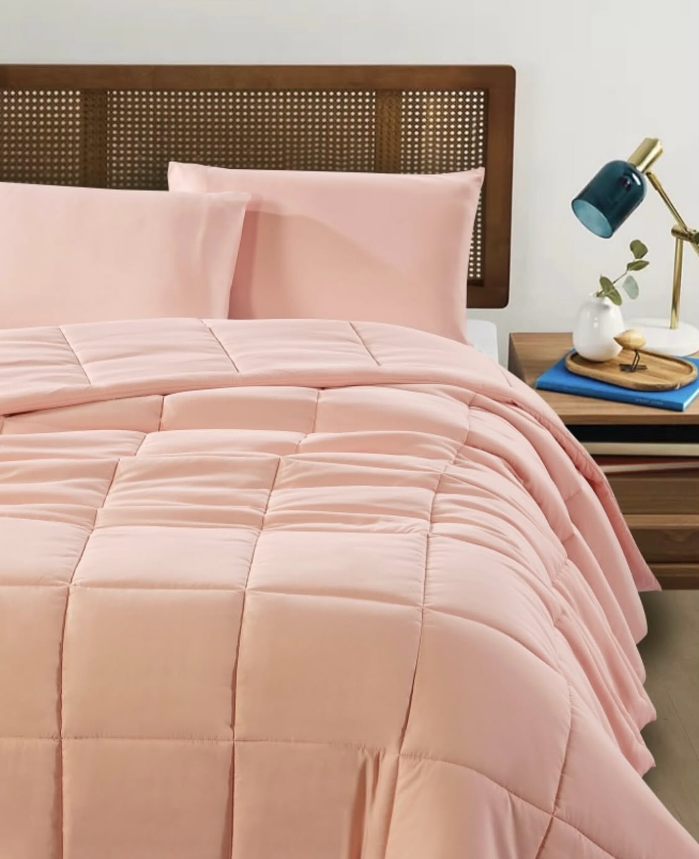 3pc Full Size Microfiber Comforter Set – Salmon – $75.00