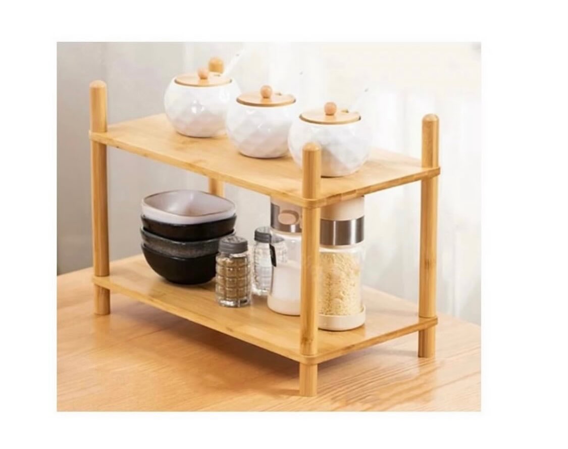 Bamboo 2 Tier Multipurpose Rack – $20.00 at SAS Barbados