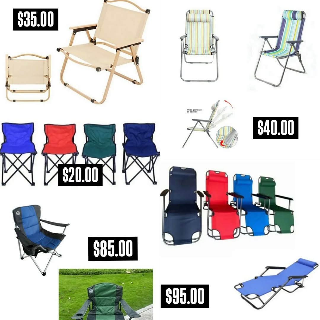 Folding Chairs in All Styles - Multiple Price Points at SAS Barbados