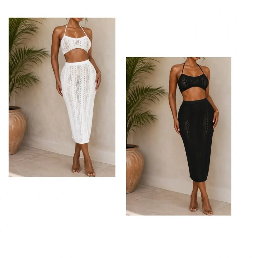 Ladies 2-Piece Crochet Set – $25.00