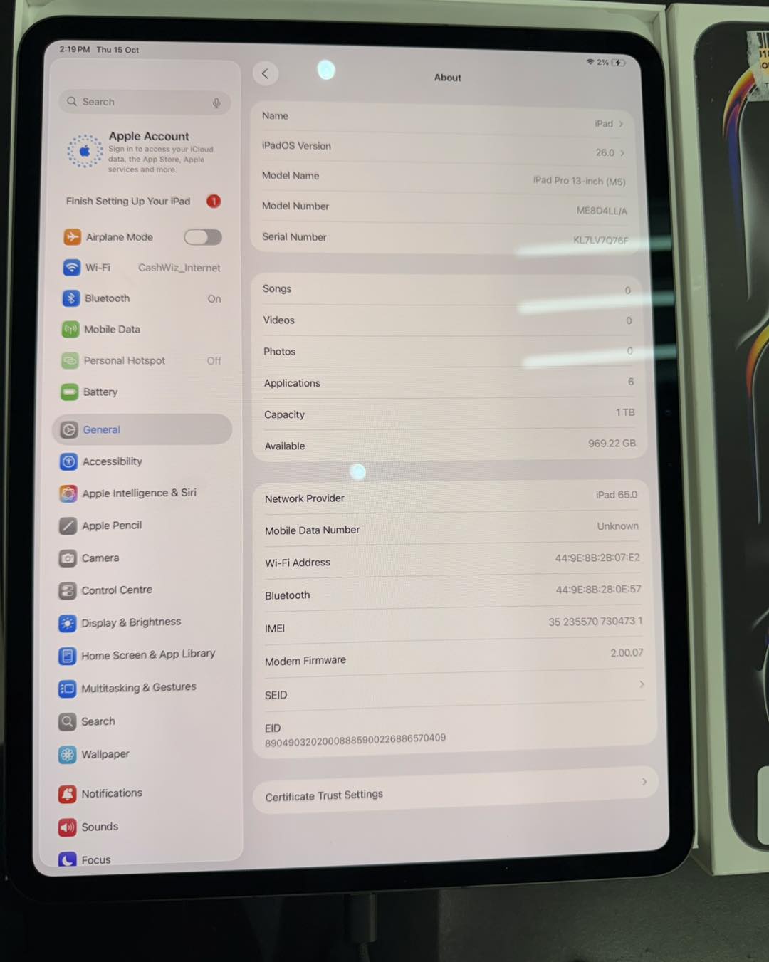 iPad Pro 13" (M5) 1TB – Pay Down Just $225 with Layaway