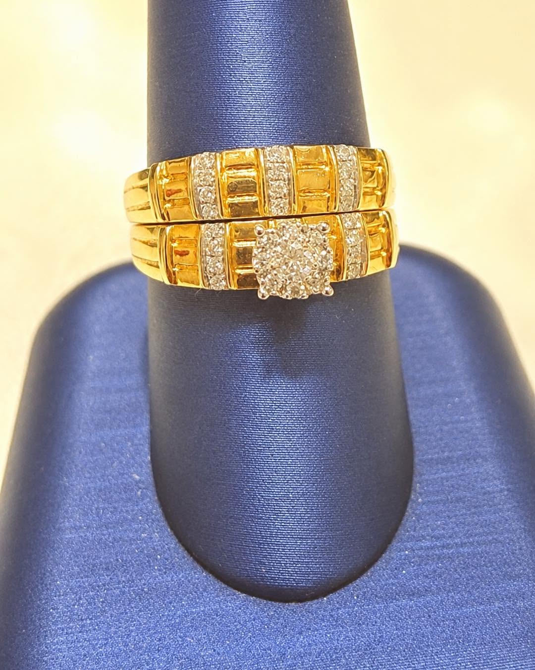14KT Gold Diamond Bridal Set – $1,280 with Holiday Layaway