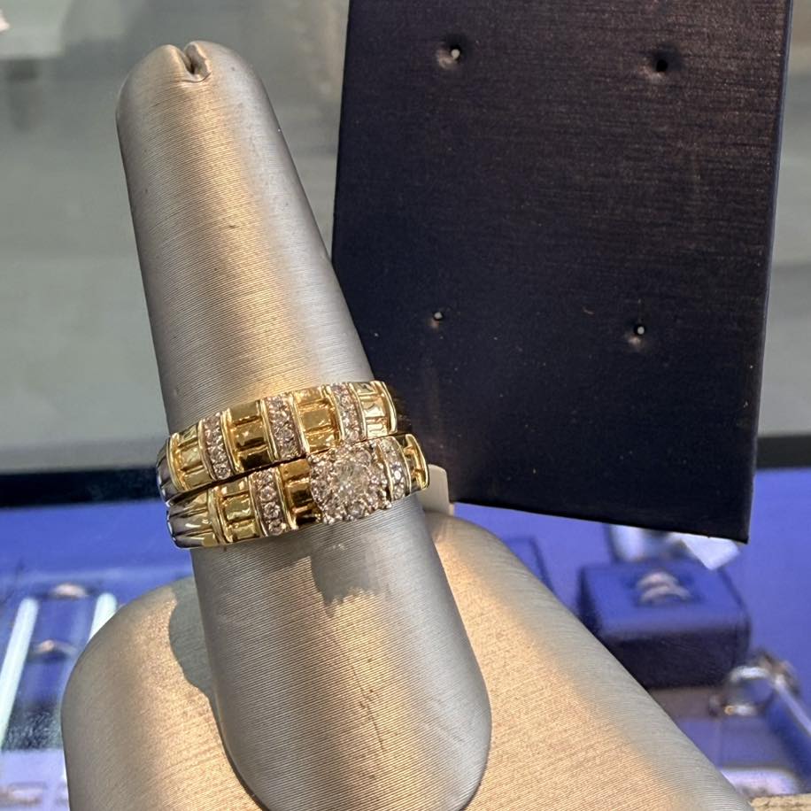 Gold & Diamond Ring Set – Was $963, Now $723 at CashWiz Warrens