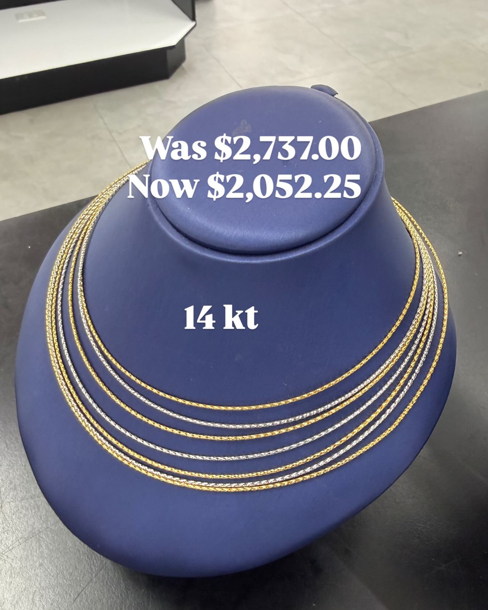14kt Gold Necklace – Was $2,737 Now $2,052.25 at CashWiz Warrens