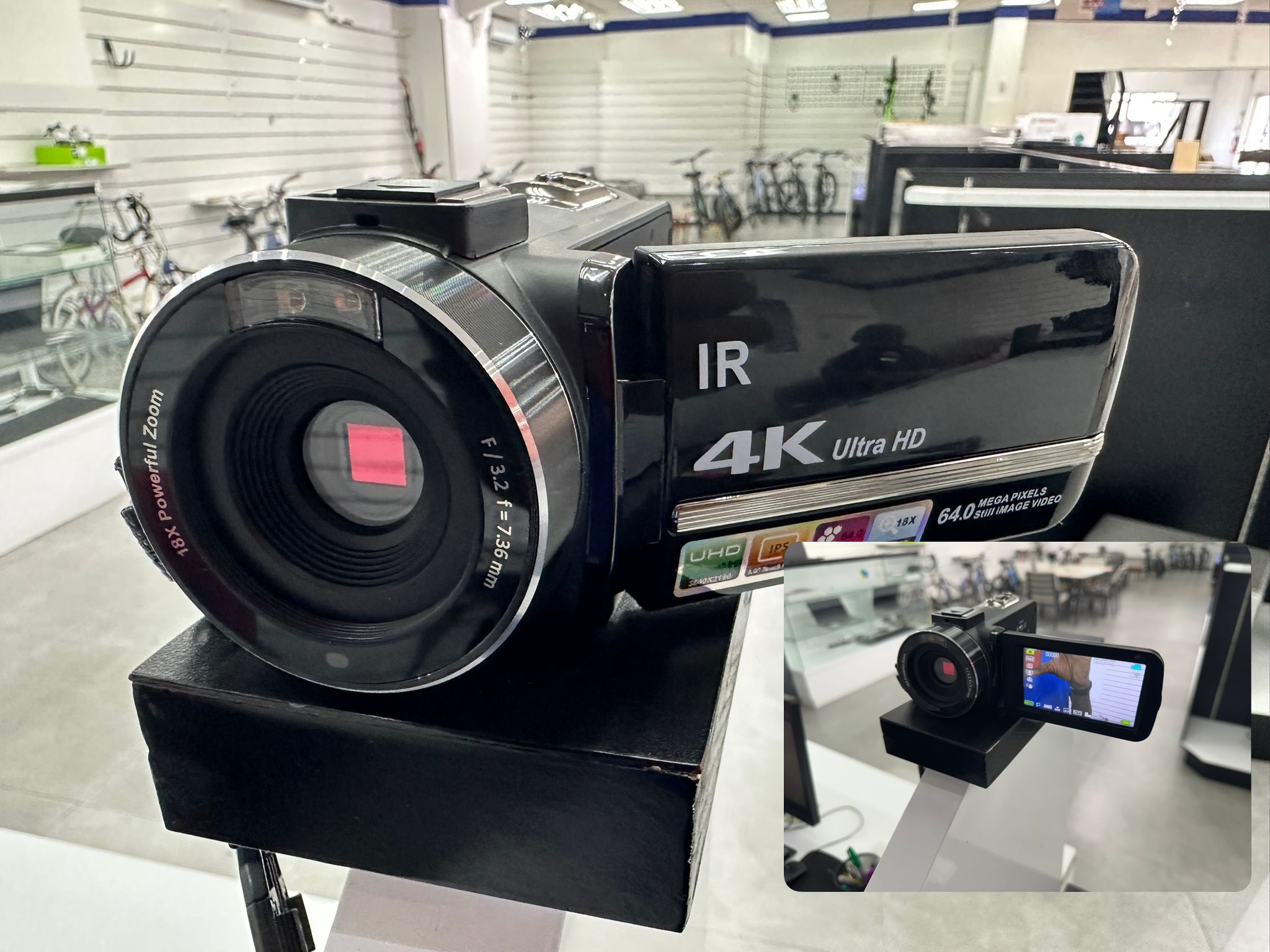 4K Ultra HD IR Camcorder – $170 with Accessories Bundle