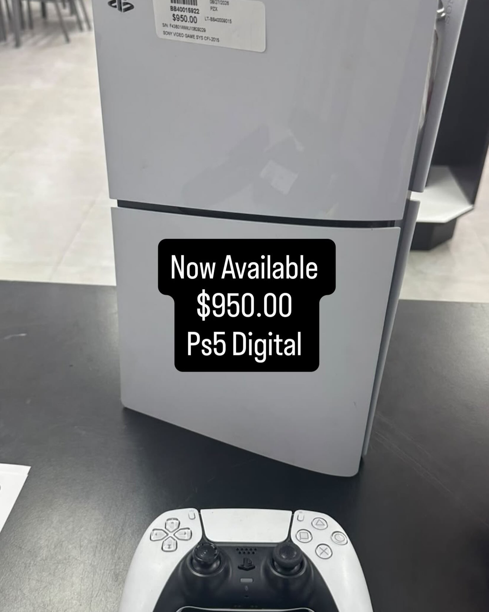 PS5 Digital Edition with Controller – Now $950 at CashWiz