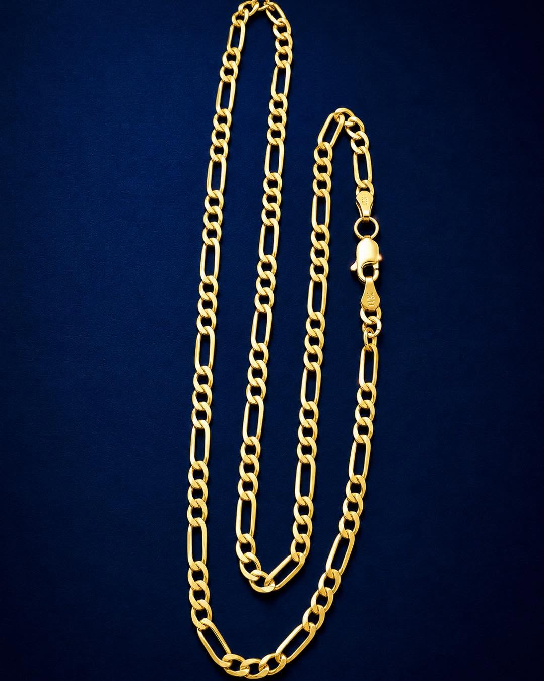 14KT Gold Figaro Chain - Was $2800, Now $1750