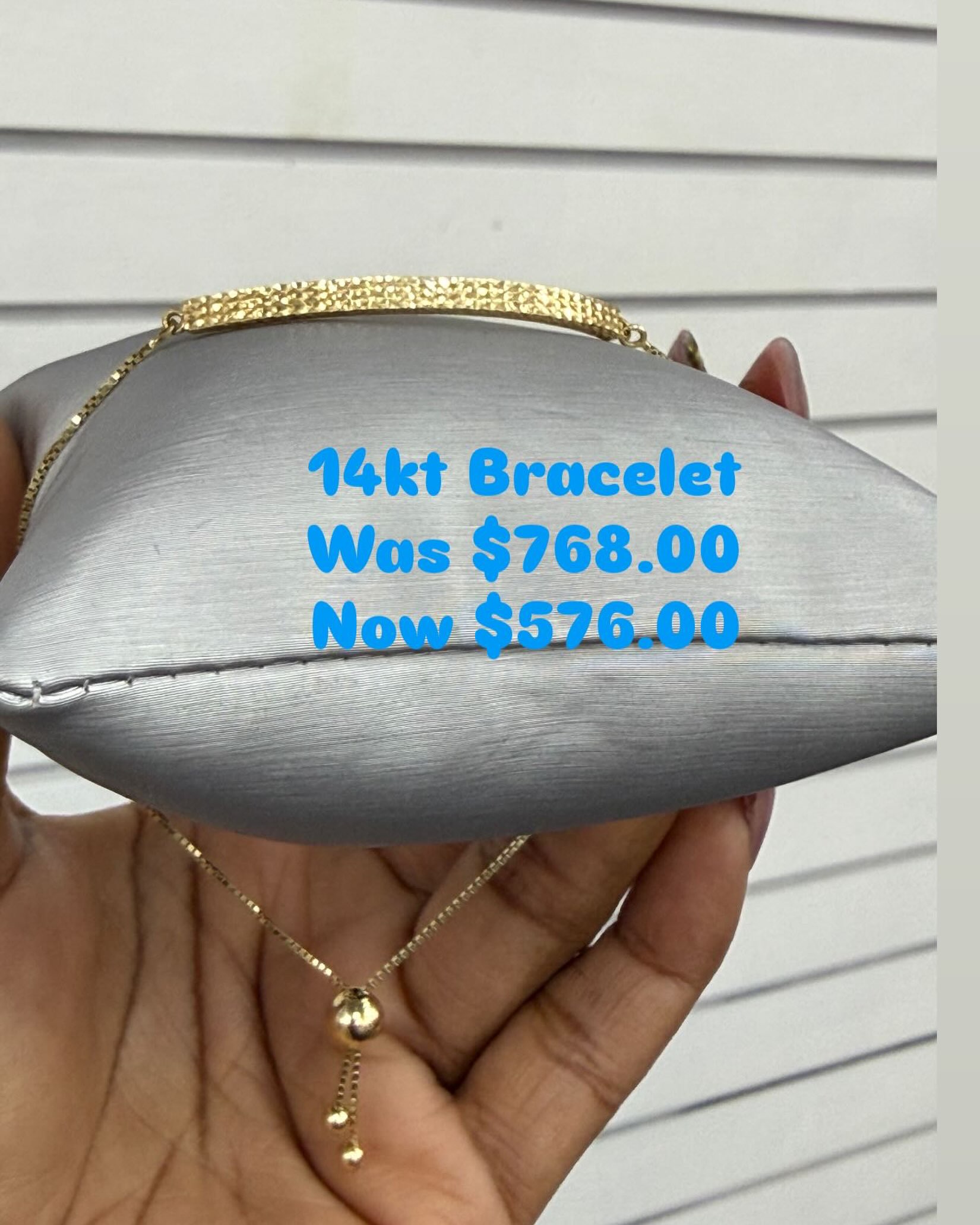 14kt Gold Bracelet on Sale – Was $768, Now $576 at CashWiz Warrens