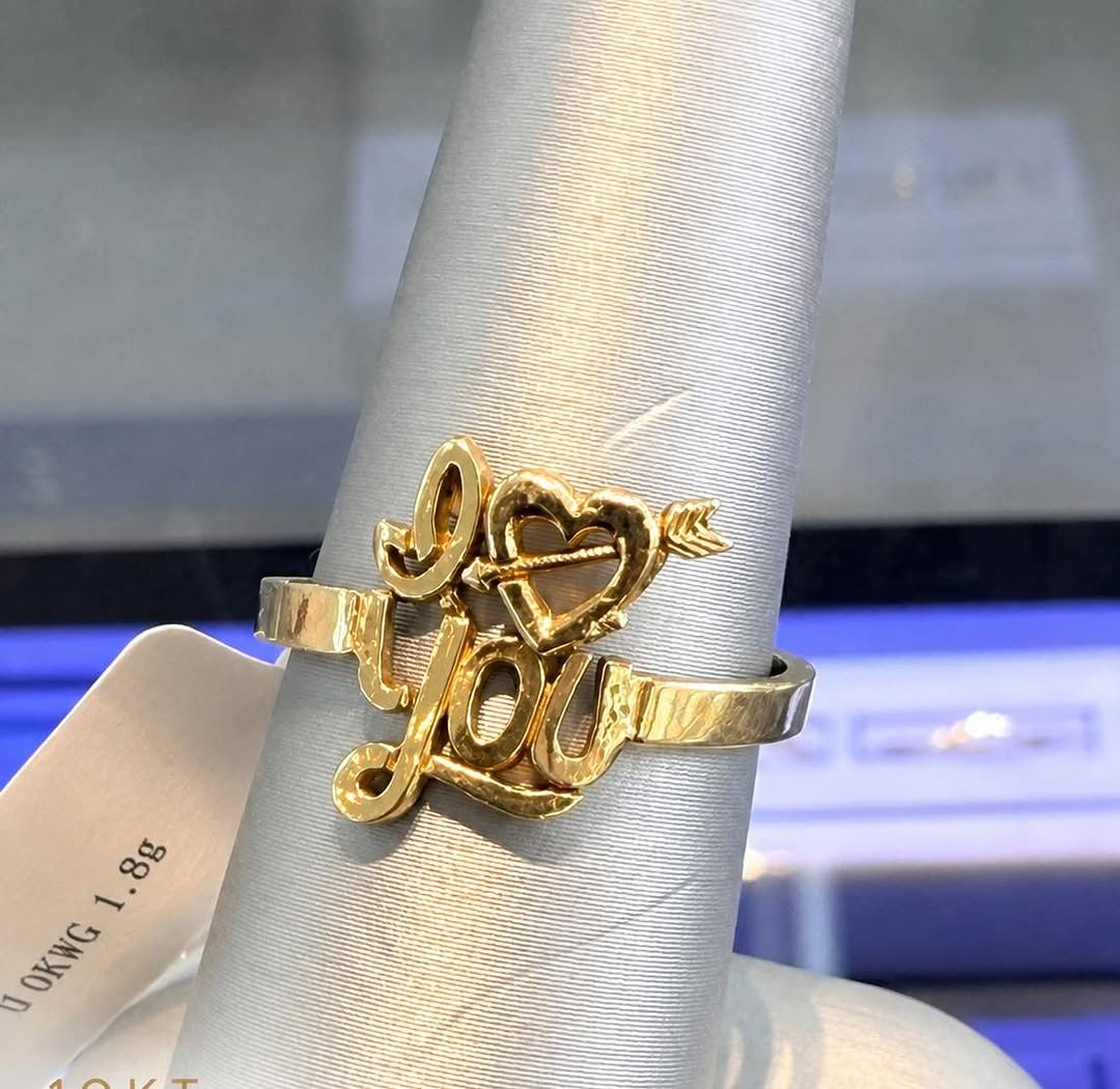 10KT 'I Love You' Gold Ring – NOW $401